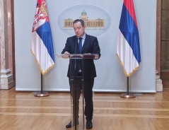 10 December 2021 National Assembly Speaker Ivica Dacic opens the exhibition dedicated to Ivo Andric